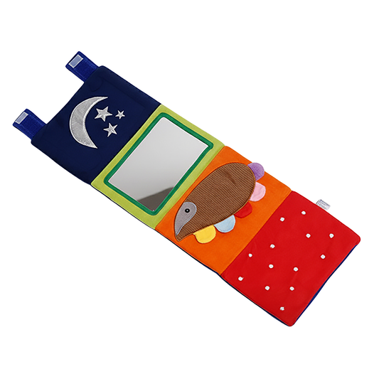 High contrast sensory mirror for baby visual development