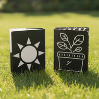 Baby focus flashcards for newborn visual stimulation