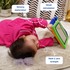 Baby sensory learning toy with mirror for playmat