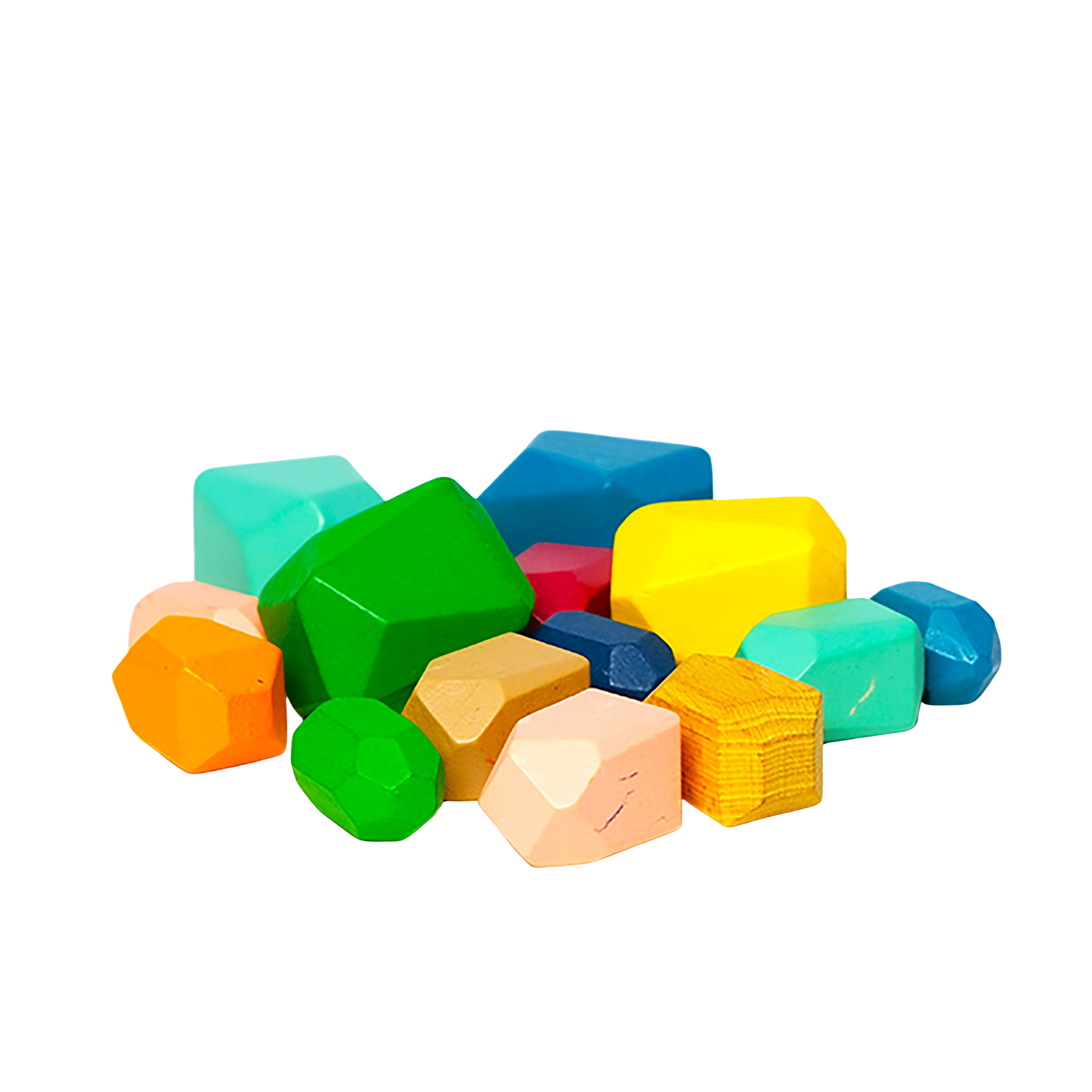 Colorful stacking stones game for kids creativity