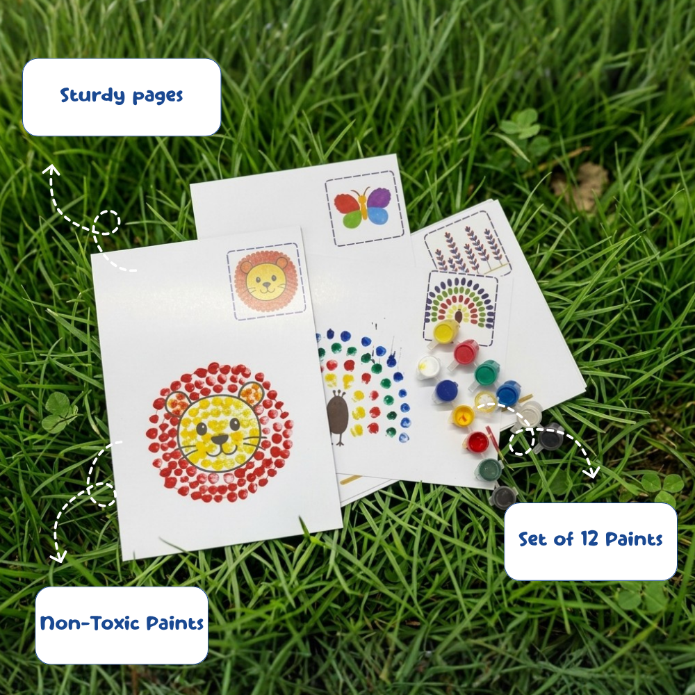 Kids painting activity for creative expression play