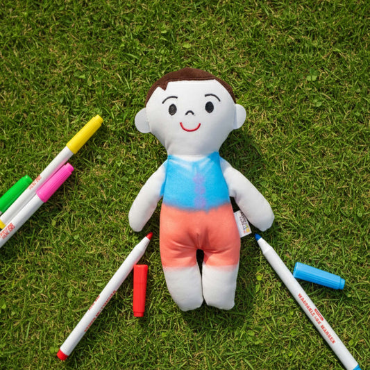 Doodle buddies washable coloring dolls for kids