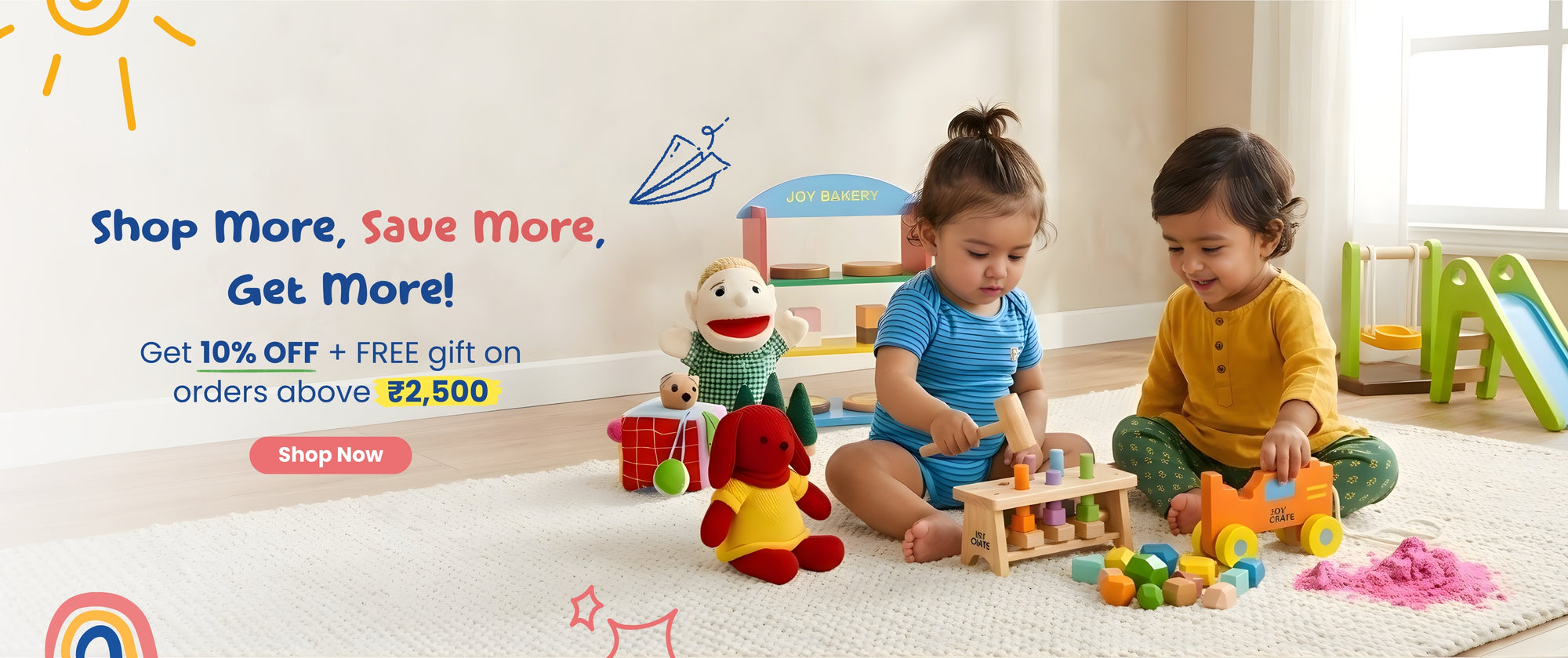 Early learning toys for kids for smart development | JoyCrate India