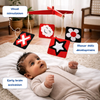 Eye tracking sensory toy for newborn brain development