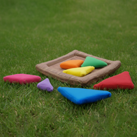 Fabric tangram puzzle for kids shape learning toy
