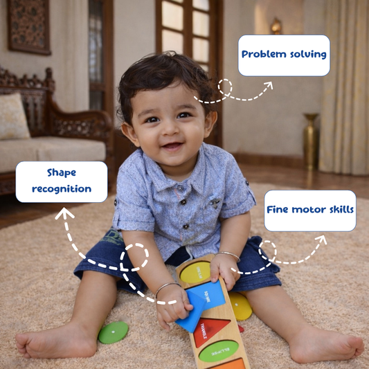 Learning toy for 1 year old toddlers shape puzzle