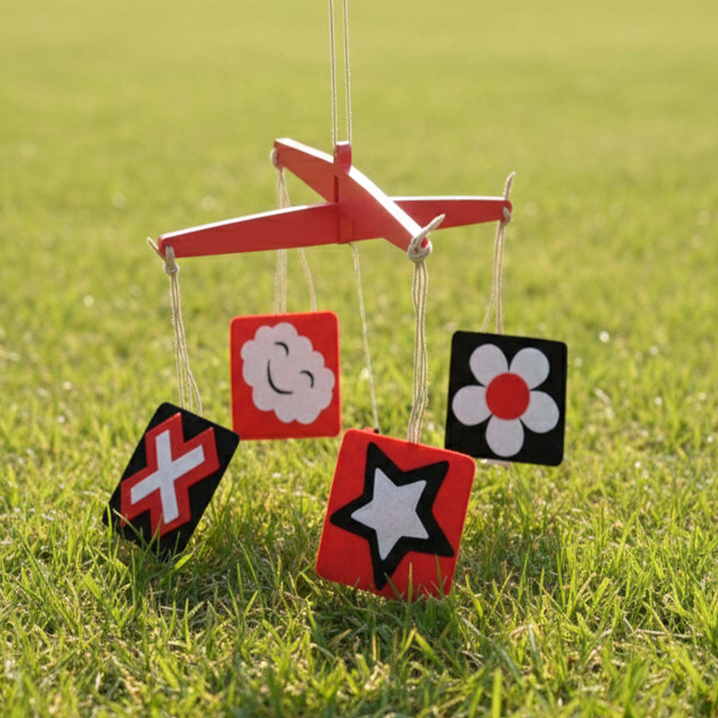 High contrast mobile for babies visual stimulation toy