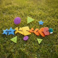 Lace a shape toy for toddlers threading activity