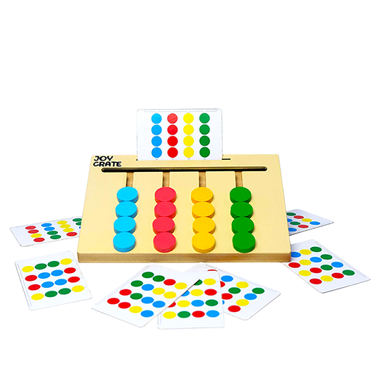 Montessori color sorting puzzle for kids learning