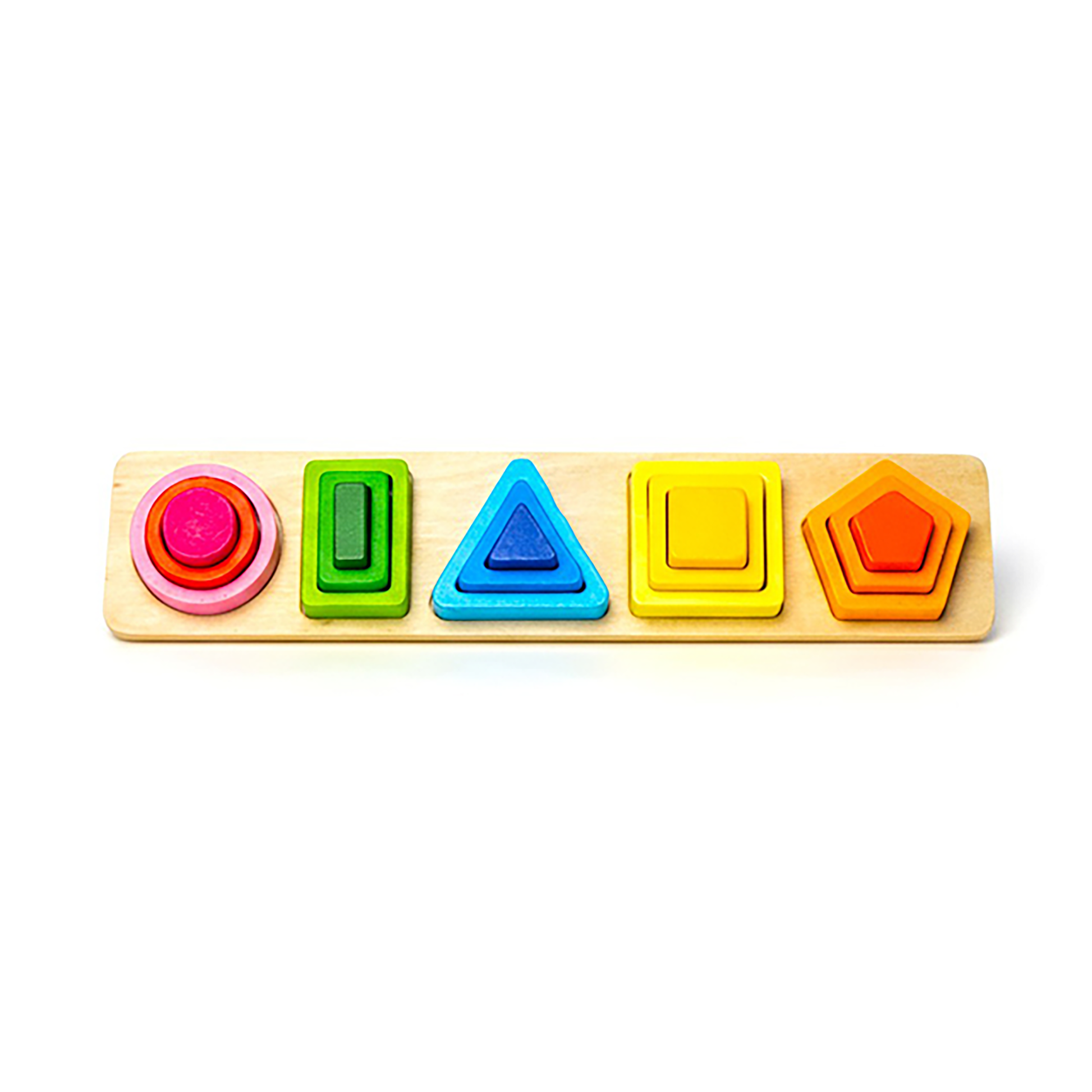 Montessori wooden geometry puzzle for toddlers learning