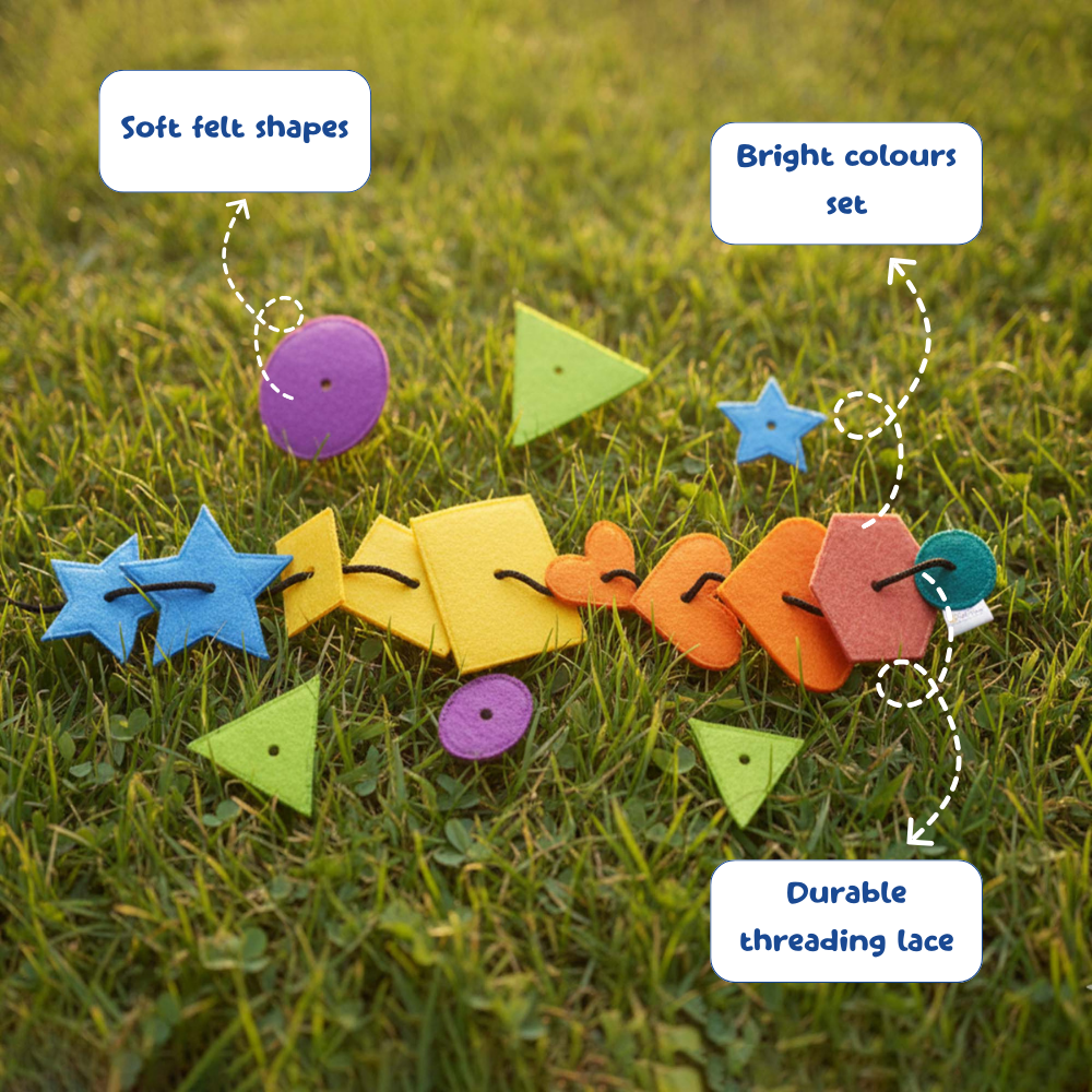Montessori threading toy for kids skill development