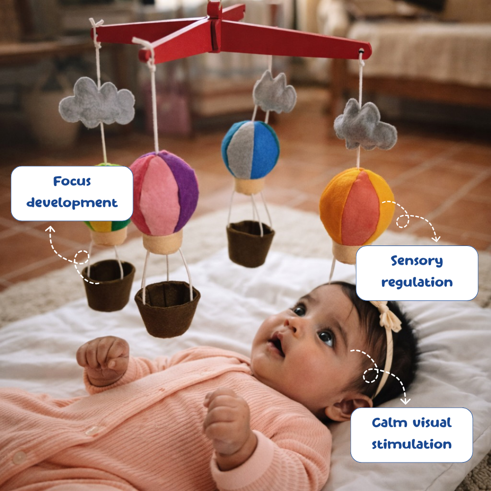 Hanging nursery toy for babies visual stimulation