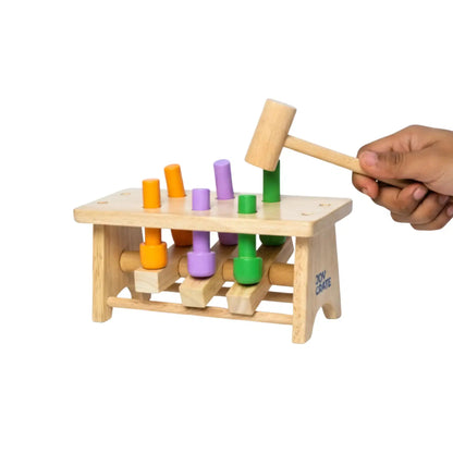 Peg pounding toy for kids hand eye coordination