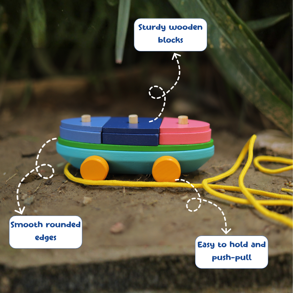 Pull along toy for kids early learning activity