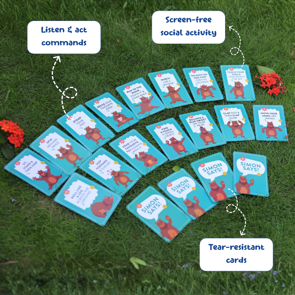 Learning game for 2 year old toddlers Simon Says activity