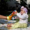 Soft fabric glove toy for babies 0 to 12 months
