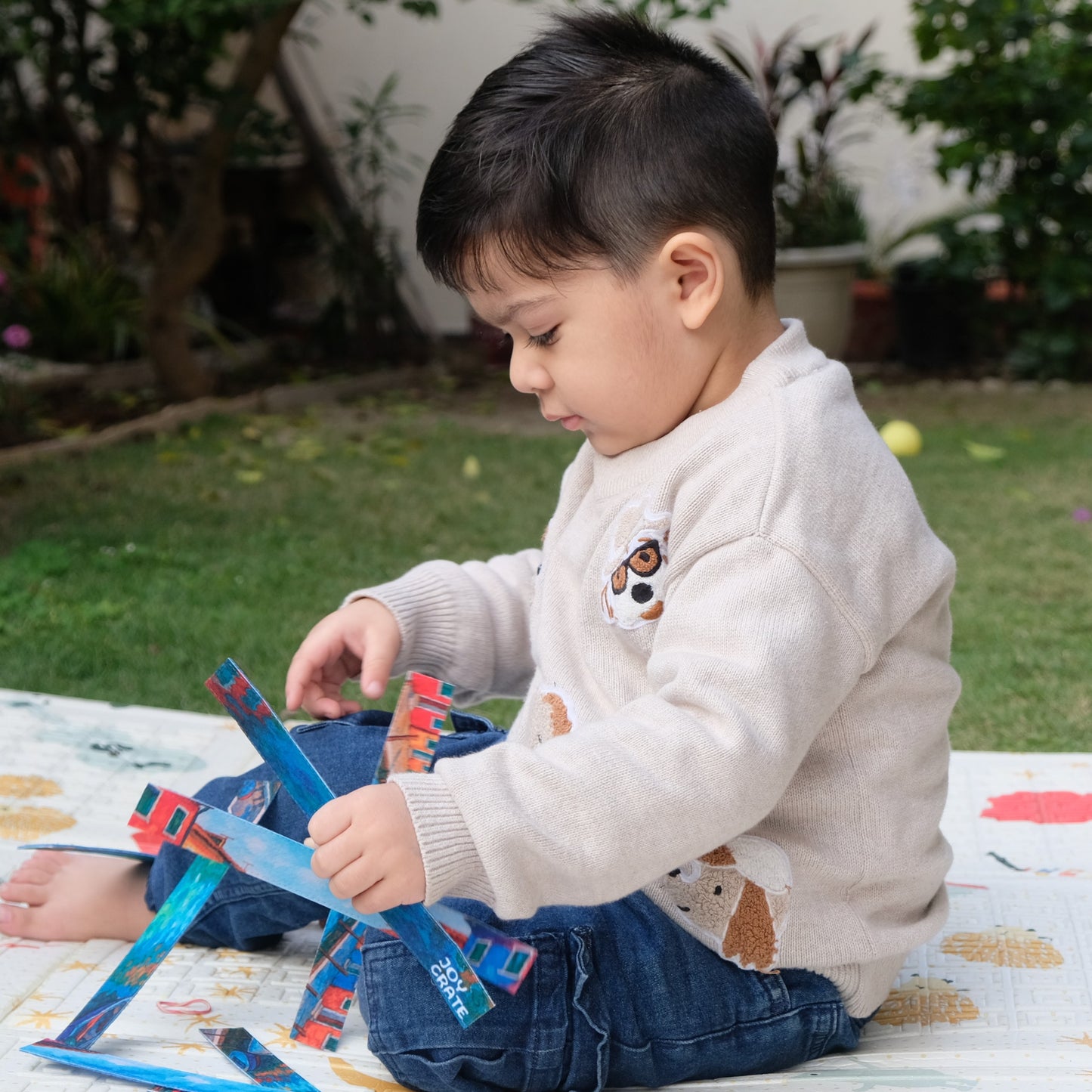 Soft sticks puzzle for toddlers felt matching toy