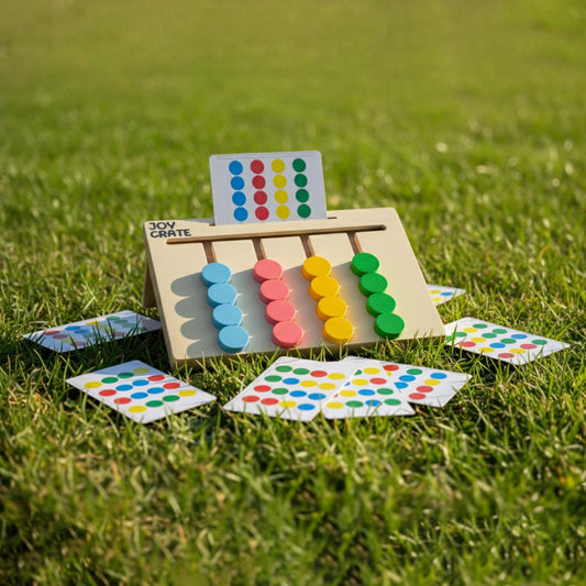 Sort a dot color pattern matching game for toddlers