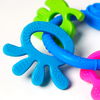 Textured teether for baby gums relief and grip