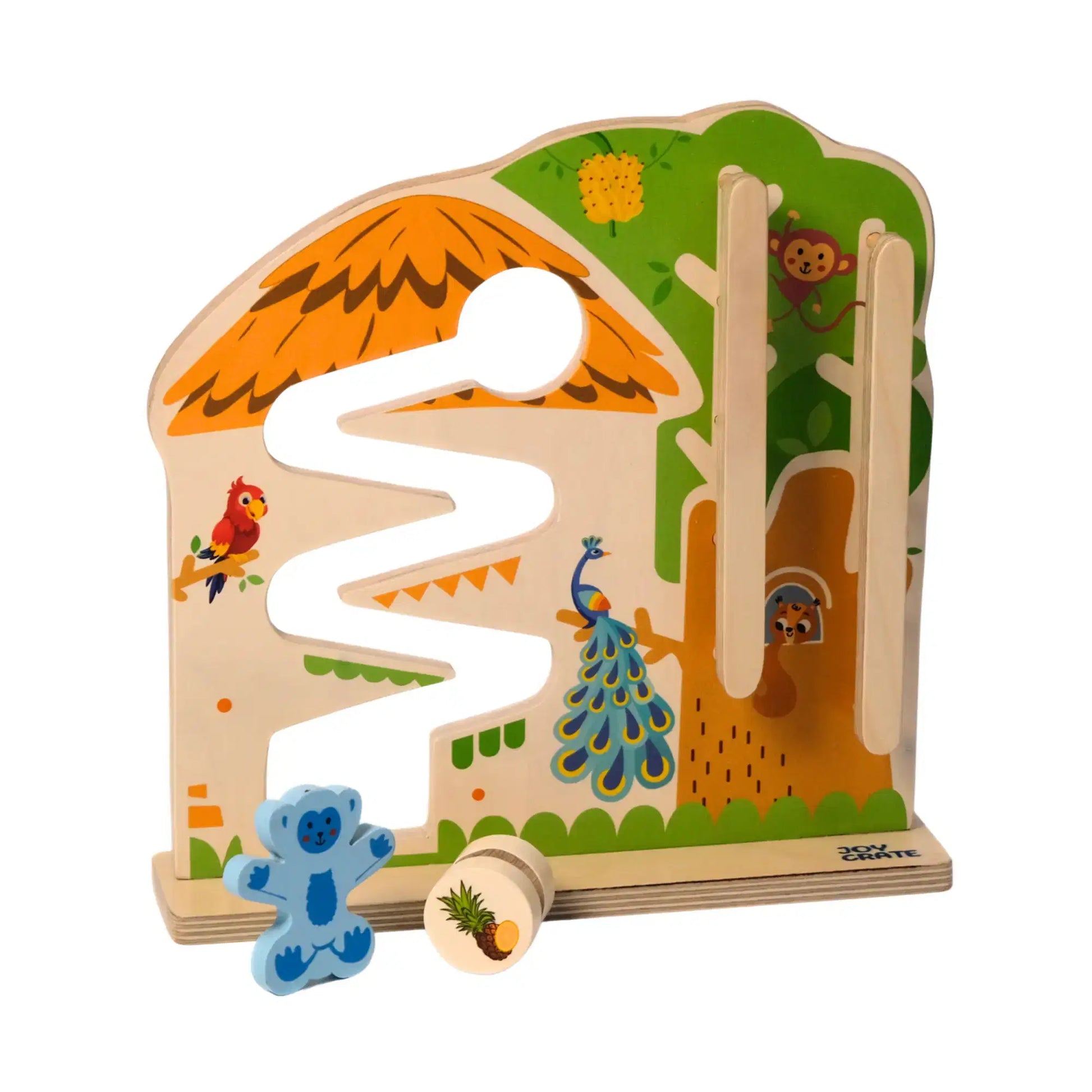 Track and roll toy for toddlers fine motor skills