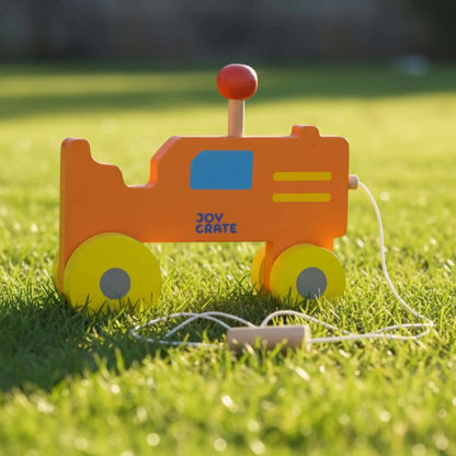 Tumble tractor pull along toy for kids 1 year