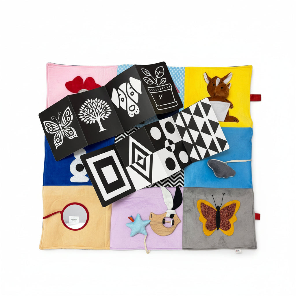 Tummy time mat for newborn baby motor skills