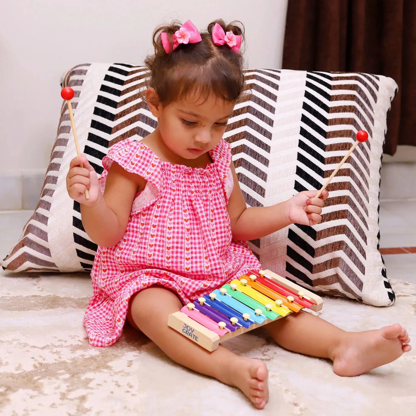 Wooden musical instrument toy for kids safe play