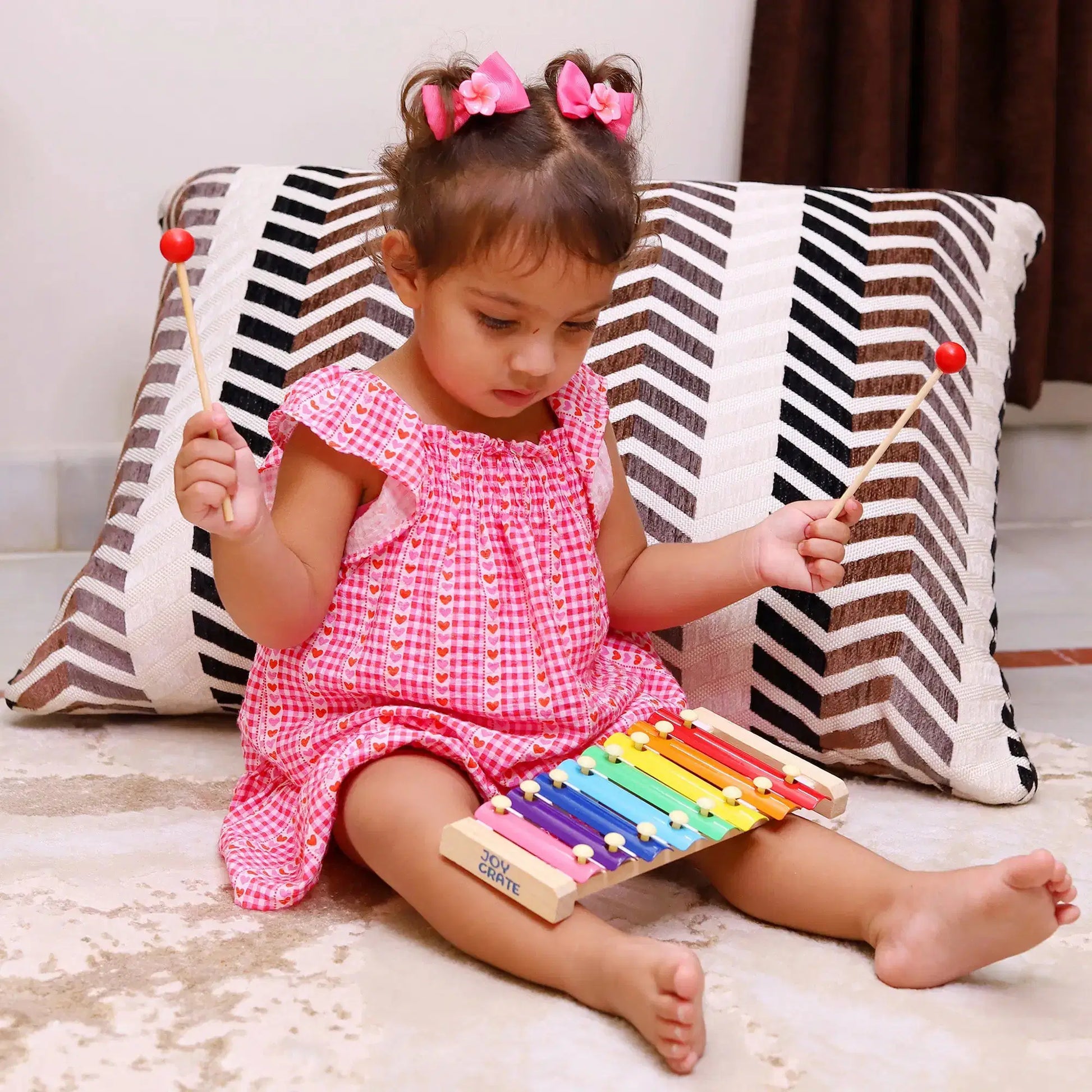 Wooden musical instrument toy for kids safe play